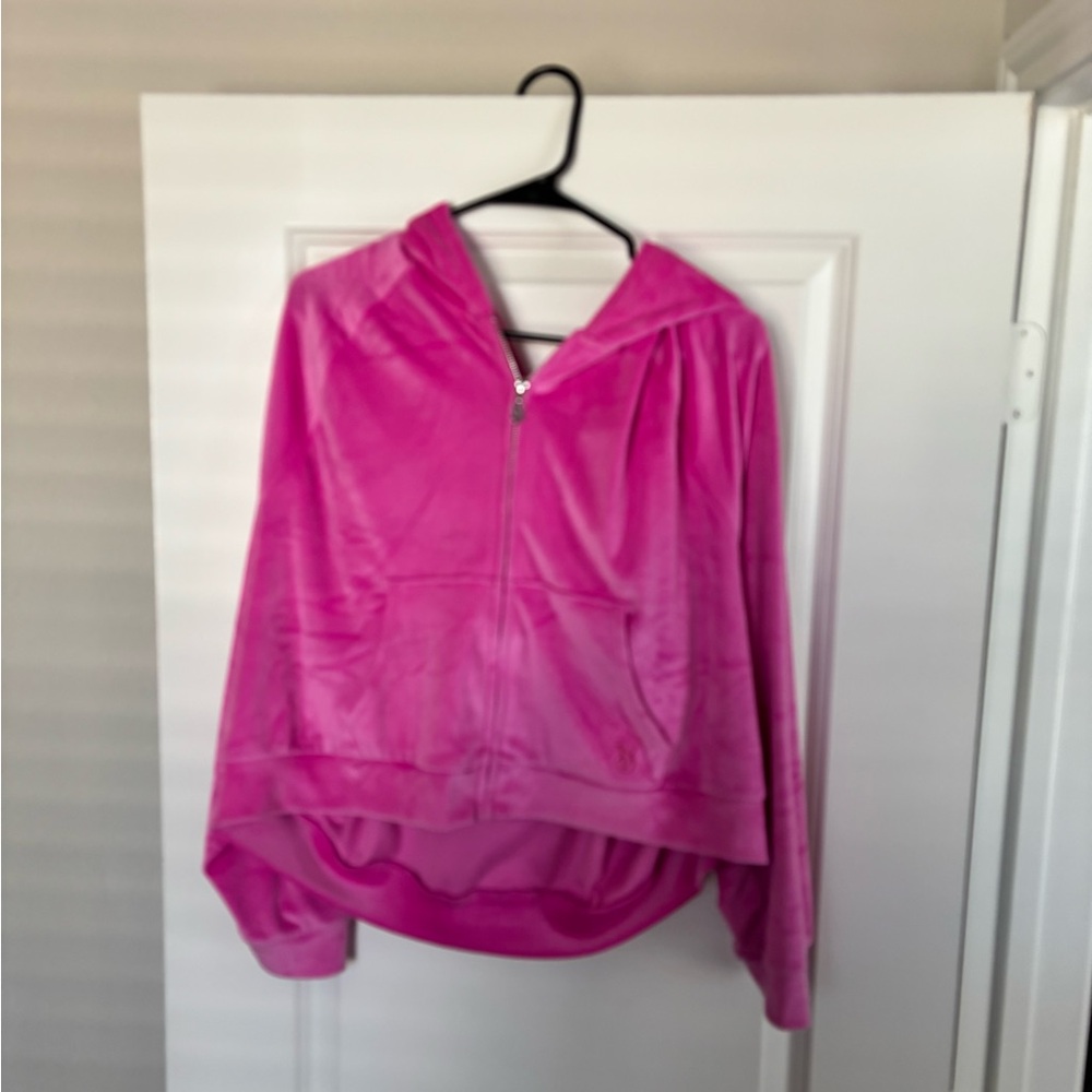 Victoria’s Secret Pink Velour Zip-Up Hoodie